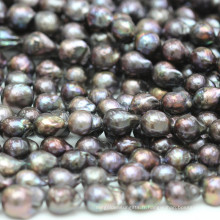 14-16mm Black Baroque Nucleated Perles Wholesale Supplier, E190005